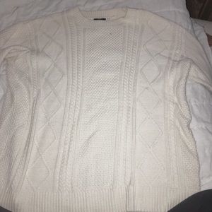 White knit long sleeve